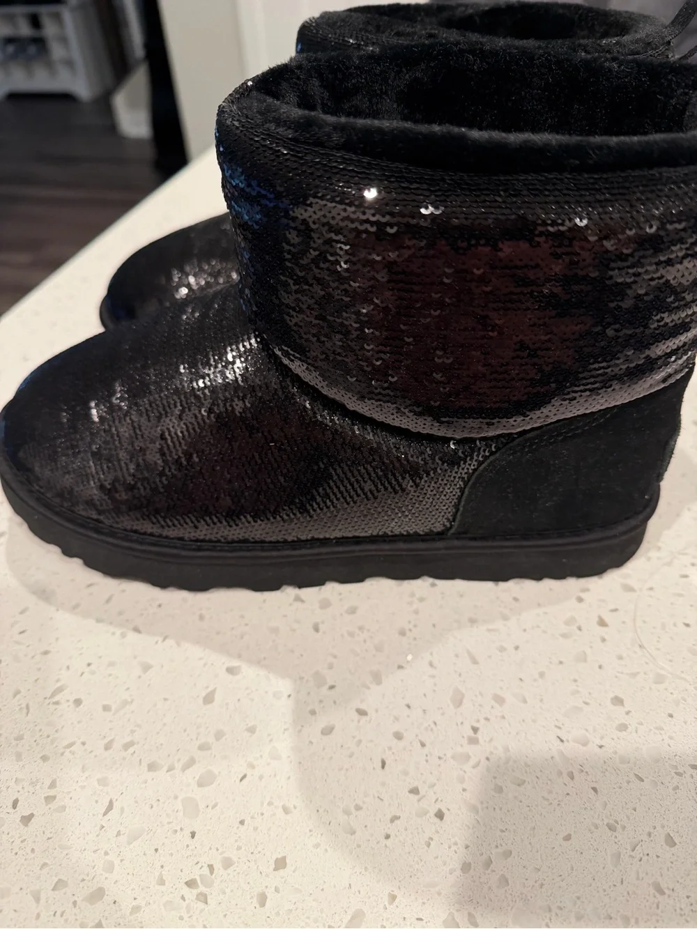 UGG Classic mini mirror ball boot